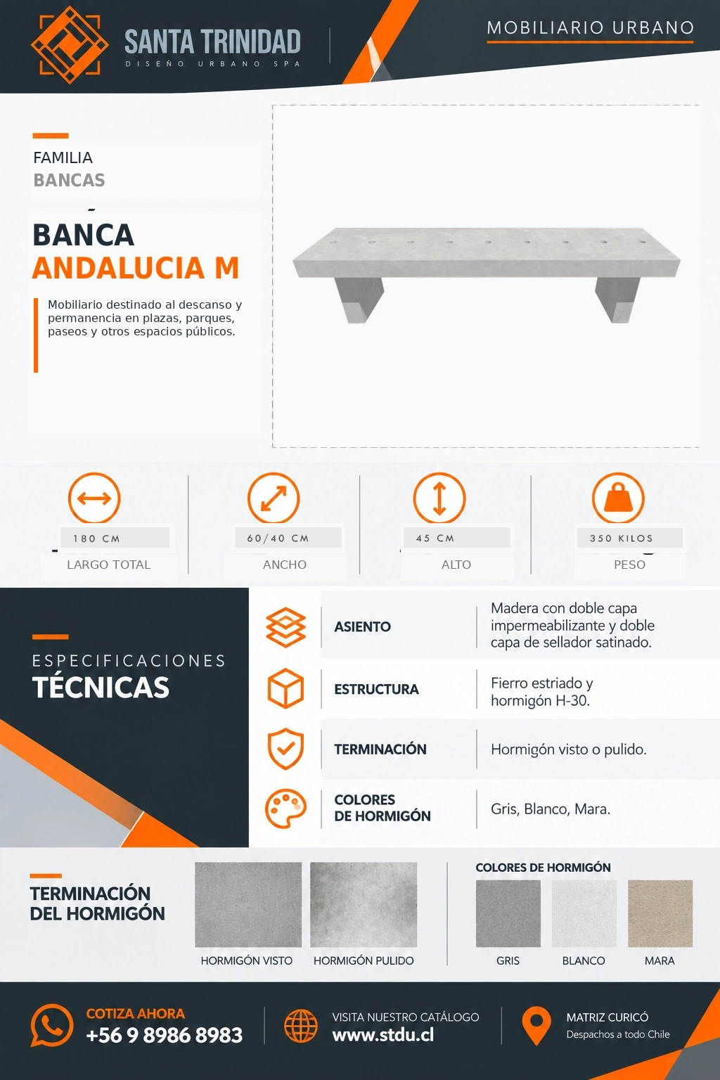 Banca Andalucía, mobiliario urbano STDU