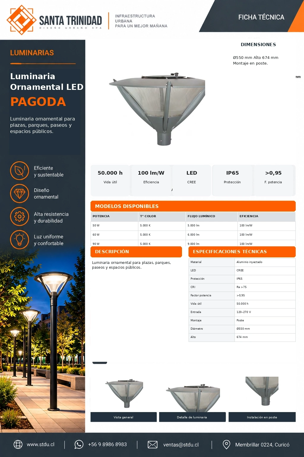 Luminaria PAGODA STDU